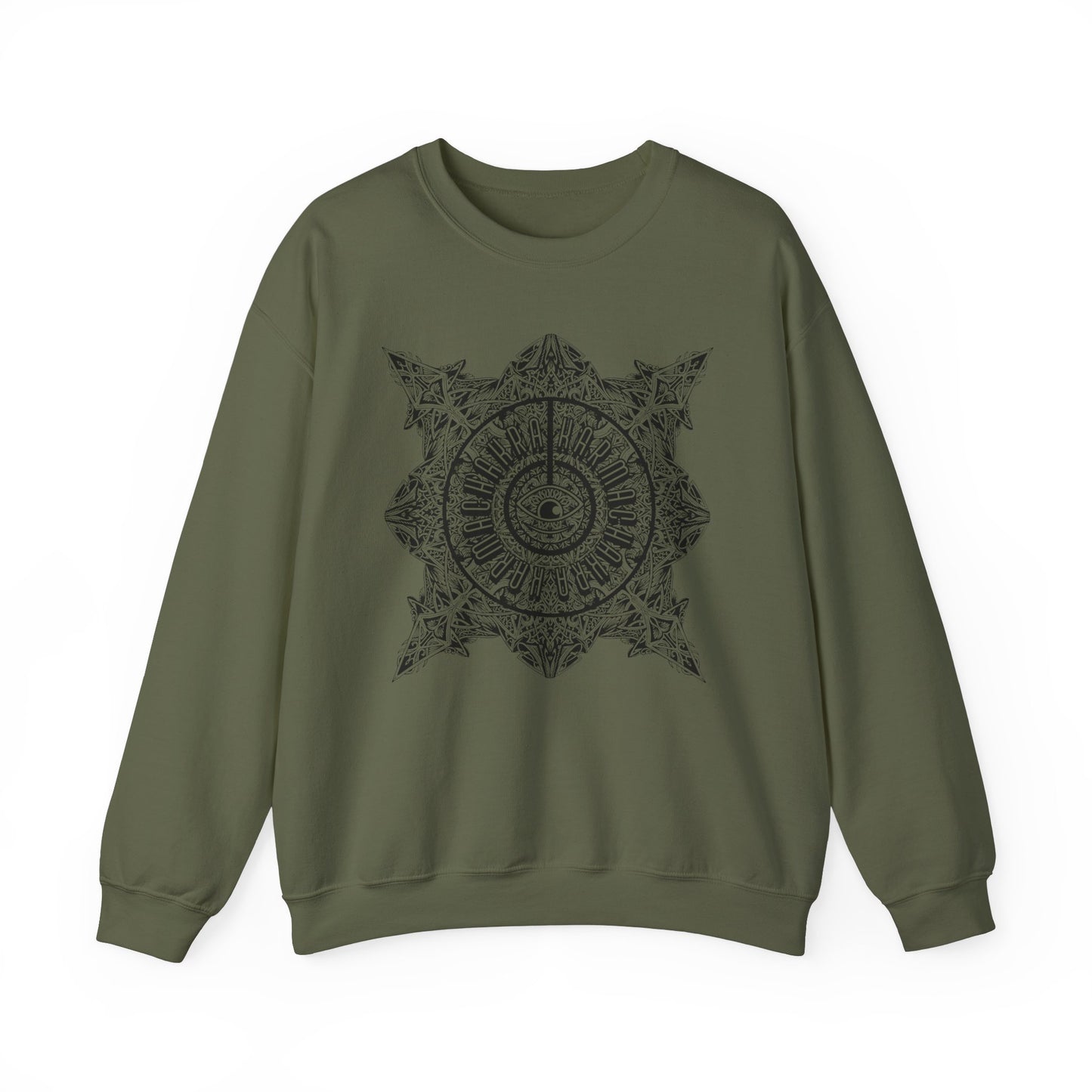 Gildan 18000 Mandala Sweatshirt, Crewneck Jumper