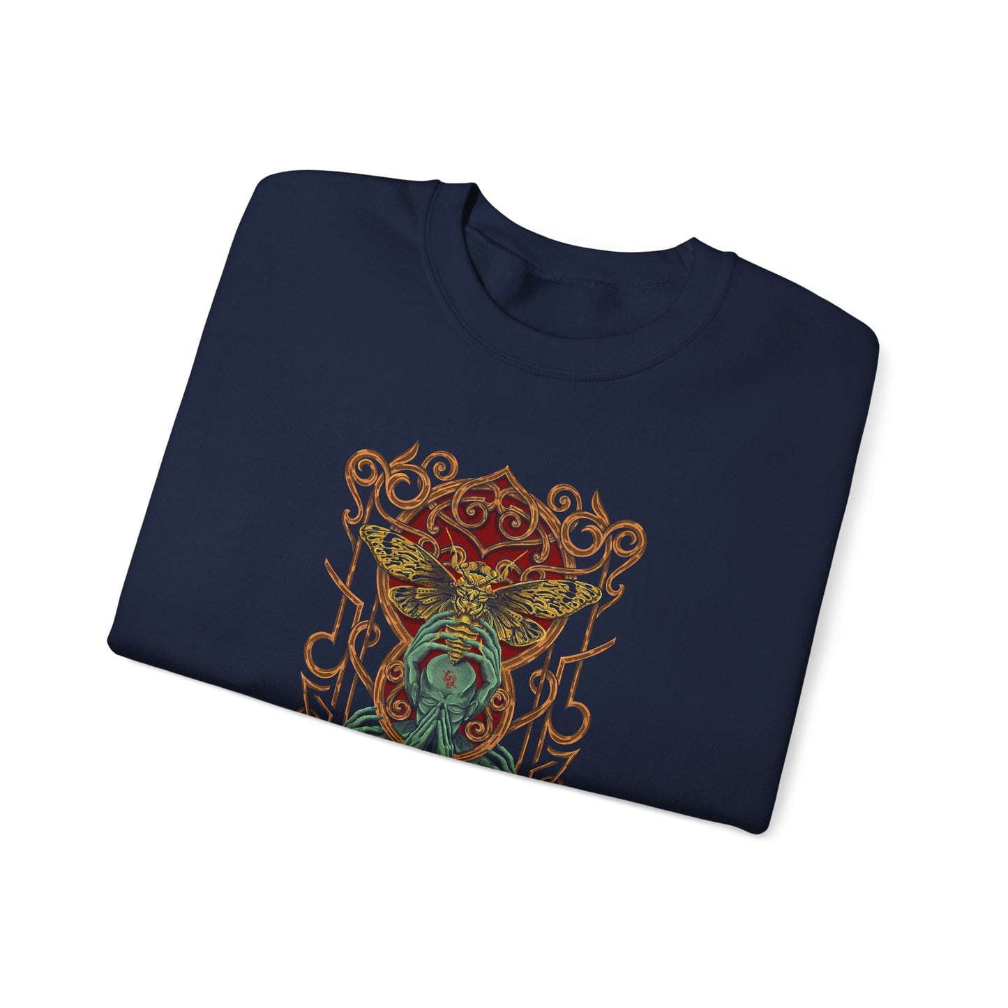 Unique Illustration Sweatshirt | Celtic Ornament Back Graphic, Magical