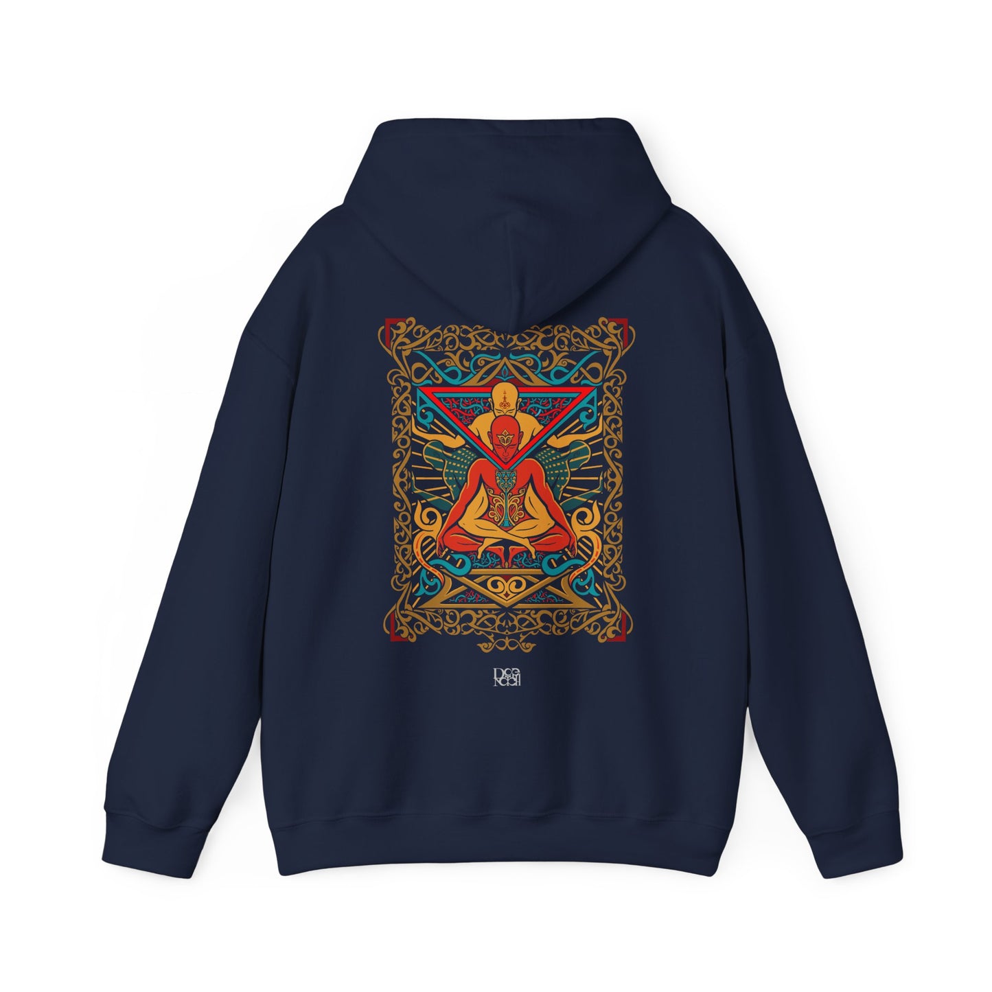 Colorful Spiritual Mandala Hoodie, Unisex Sweatshirt for Yoga Lovers, Cozy Gift for Meditation, Festival Wear, Relaxation Apparel