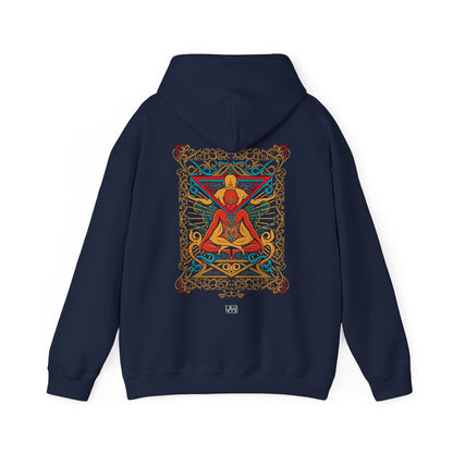 Colorful Spiritual Mandala Hoodie, Unisex Sweatshirt for Yoga Lovers, Cozy Gift for Meditation, Festival Wear, Relaxation Apparel
