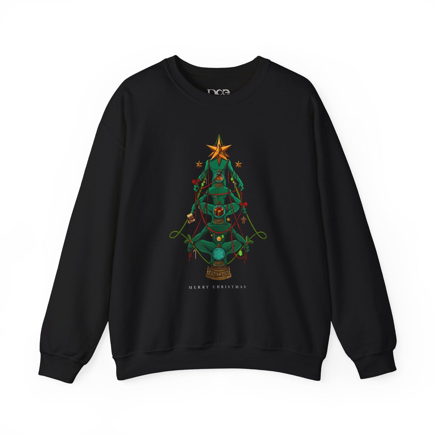 Christmas Art Sweatshirt, Holiday Crewneck Jumper, Festive Winter Pullover, Xmas Clothing Gift, Cozy Graphic Apparel