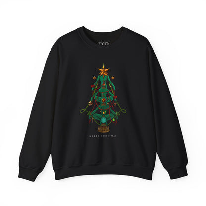 Christmas Art Sweatshirt, Holiday Crewneck Jumper, Festive Winter Pullover, Xmas Clothing Gift, Cozy Graphic Apparel