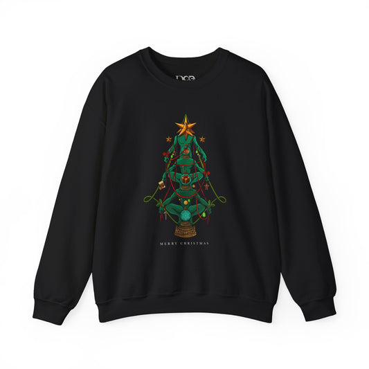 Christmas Art Sweatshirt, Holiday Crewneck Jumper, Festive Winter Pullover, Xmas Clothing Gift, Cozy Graphic Apparel