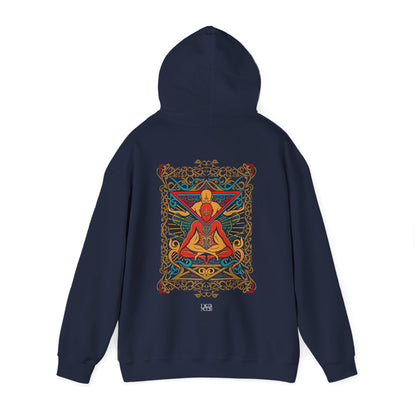 Colorful Spiritual Mandala Hoodie, Unisex Sweatshirt for Yoga Lovers, Cozy Gift for Meditation, Festival Wear, Relaxation Apparel