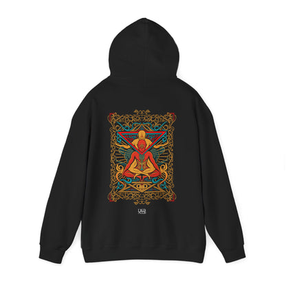 Colorful Spiritual Mandala Hoodie, Unisex Sweatshirt for Yoga Lovers, Cozy Gift for Meditation, Festival Wear, Relaxation Apparel