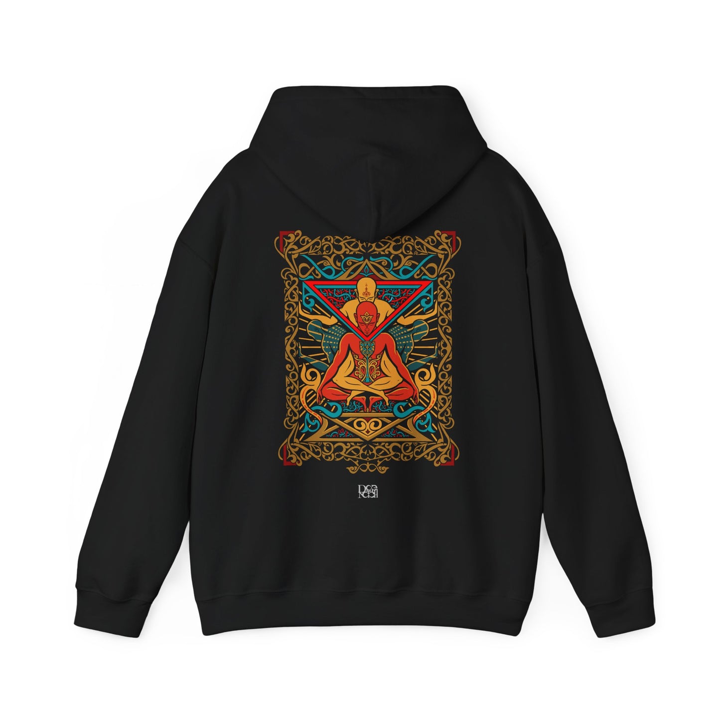Colorful Spiritual Mandala Hoodie, Unisex Sweatshirt for Yoga Lovers, Cozy Gift for Meditation, Festival Wear, Relaxation Apparel
