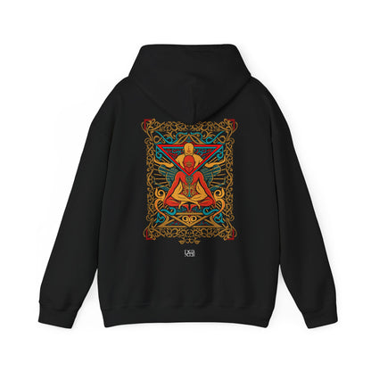 Colorful Spiritual Mandala Hoodie, Unisex Sweatshirt for Yoga Lovers, Cozy Gift for Meditation, Festival Wear, Relaxation Apparel