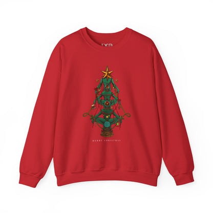 Christmas Art Sweatshirt, Holiday Crewneck Jumper, Festive Winter Pullover, Xmas Clothing Gift, Cozy Graphic Apparel