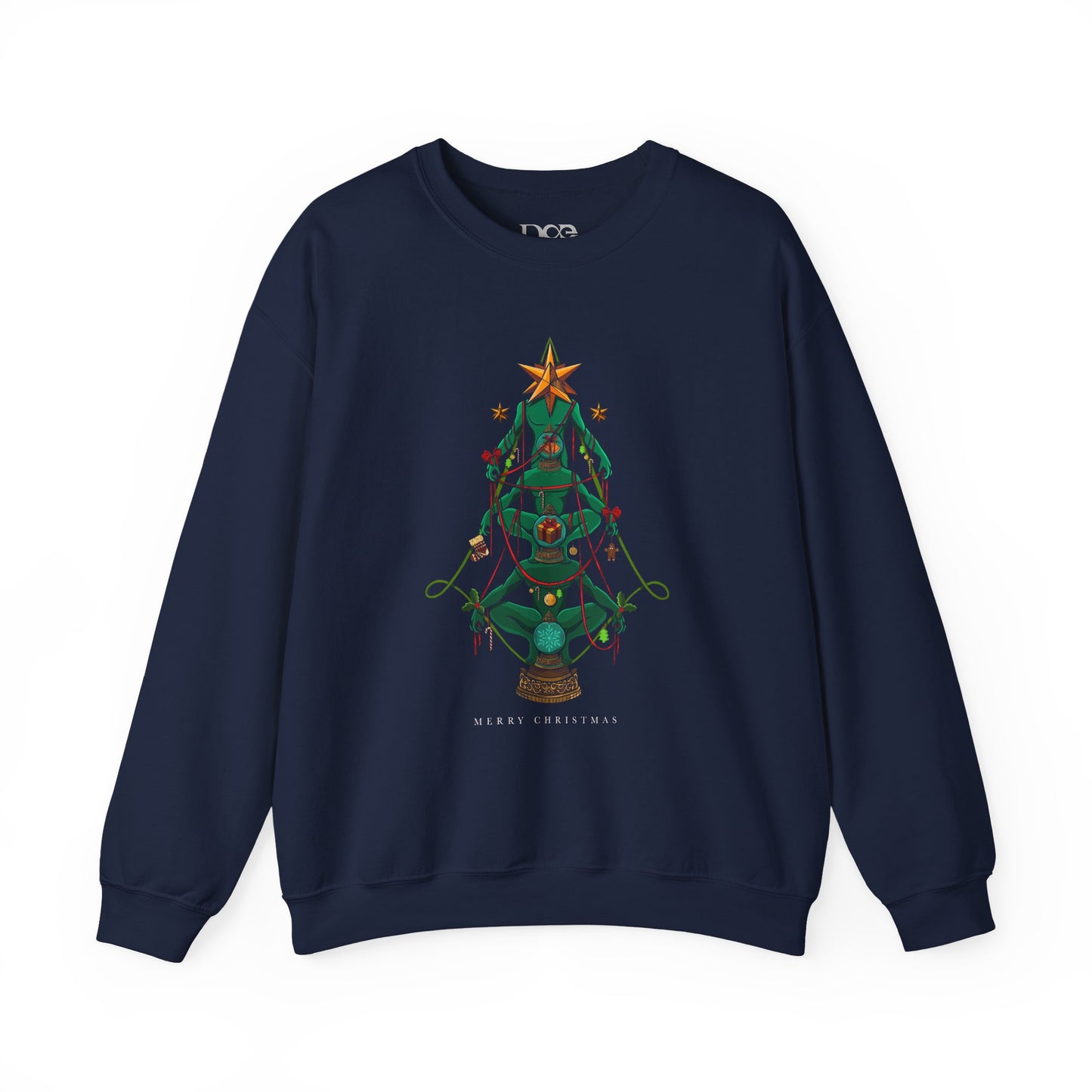 Christmas Art Sweatshirt, Holiday Crewneck Jumper, Festive Winter Pullover, Xmas Clothing Gift, Cozy Graphic Apparel