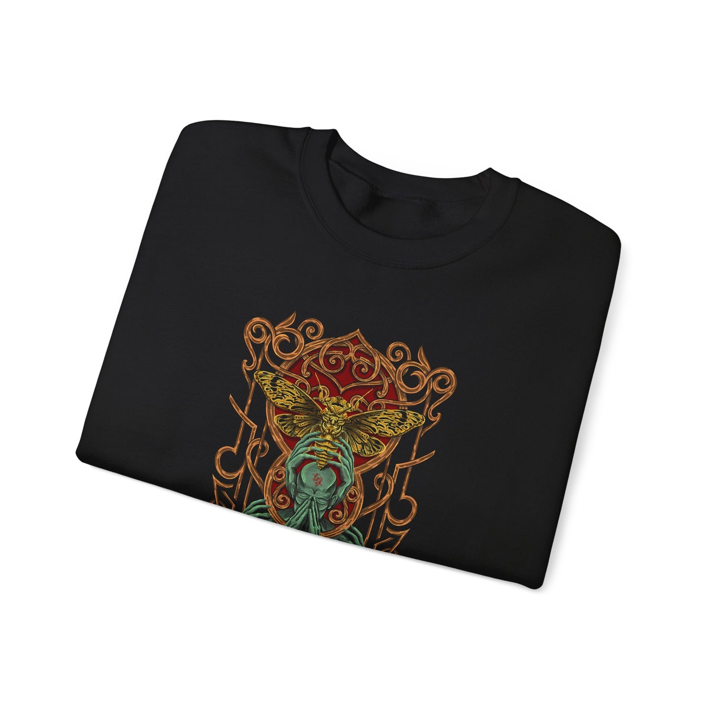 Unique Illustration Sweatshirt | Celtic Ornament Back Graphic, Magical