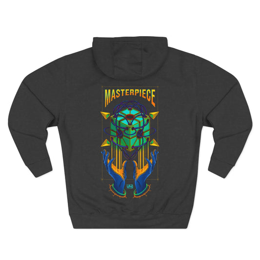Hoodie - 'Masterpiece' Abstract Art Fleece Hoodie