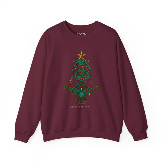 Christmas Art Sweatshirt, Holiday Crewneck Jumper, Festive Winter Pullover, Xmas Clothing Gift, Cozy Graphic Apparel